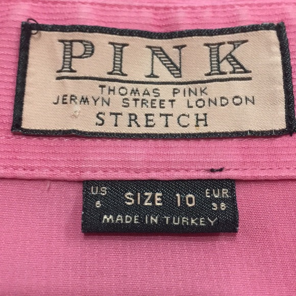 Thomas Pink Size  10 Pink stretch Top EUC - Picture 5 of 8